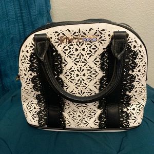 Black and White Betsey Johnson purse